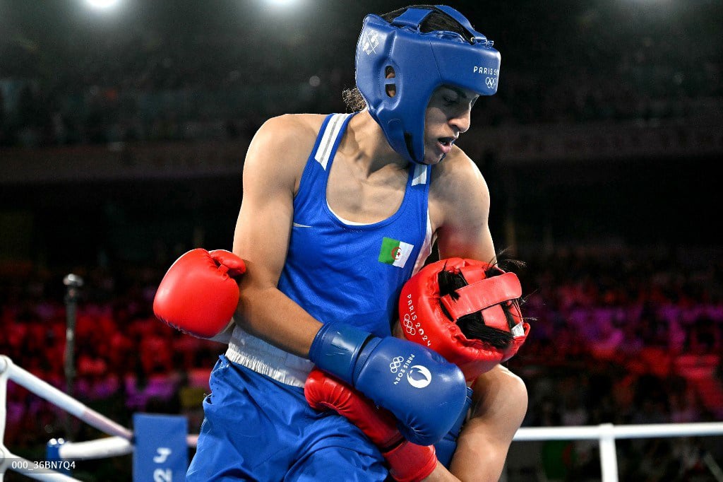 IMANE Khelif of Algeria flexes her might, dominating Janjaem Suwannapheng of Thailand to advance to the final of the women’s 66-kilogram event of the Paris Olympics.
